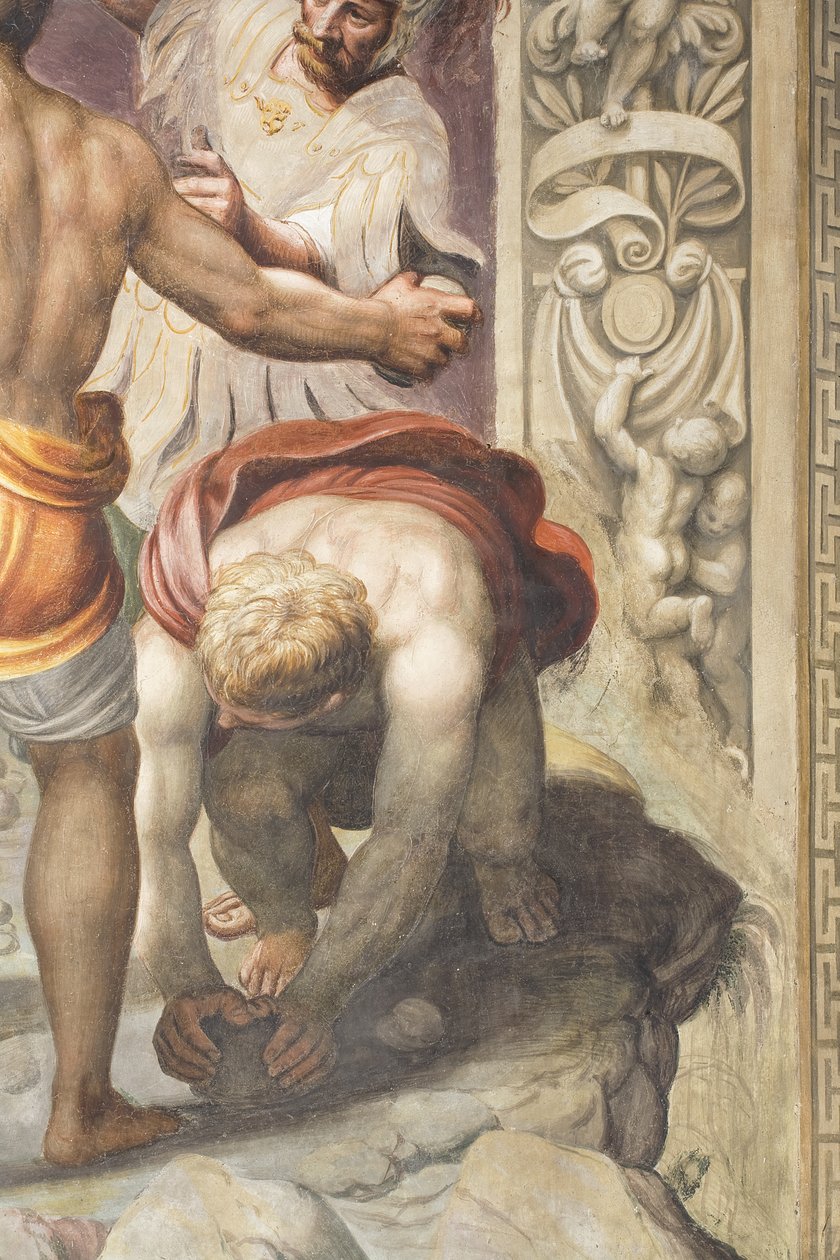 Sankt Stefans martyrium, detaljer, 1556 af Lattanzio Gambara