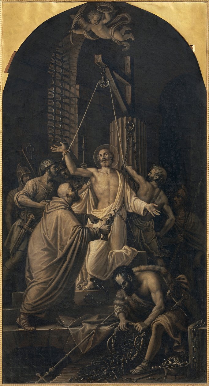 Martyrium of St Apollinaris, af Lattanzio Querena (1768-1853). af Lattanzio Querena