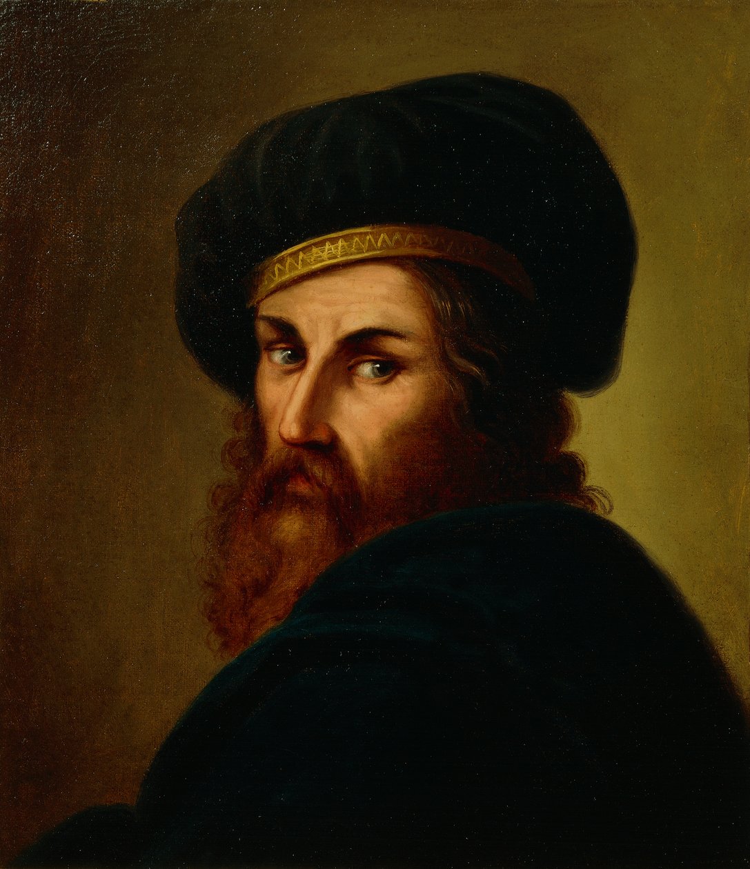 Portræt af maleren Ludovico Carracci, af Lattanzio Querena (1768-1853) af Lattanzio Querena