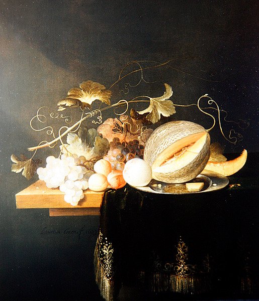 A Still Life of Fruit (olie på lærred) af Laurens Craen