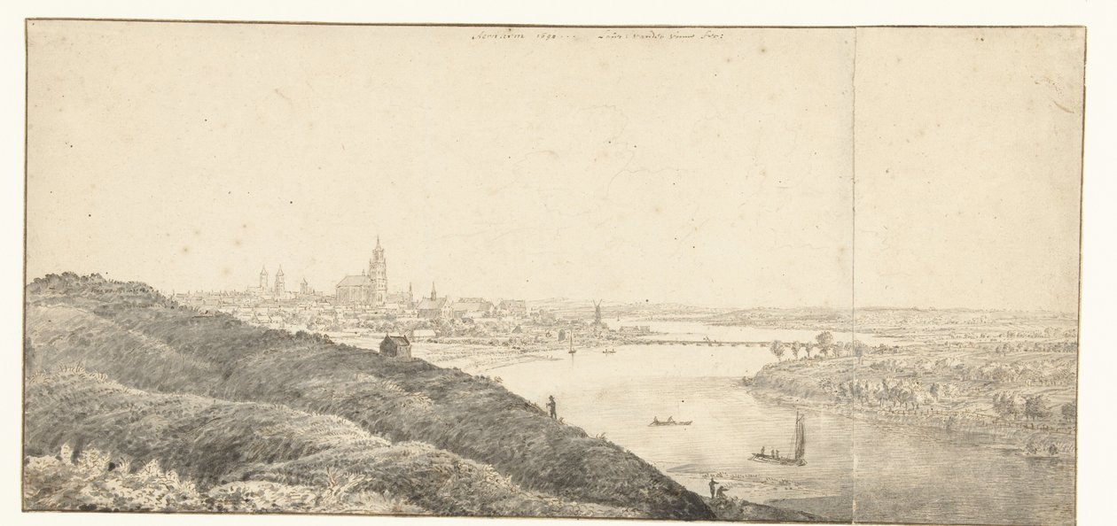 Udsigt over Arnhem af Laurens Vincentsz. van der Vinne