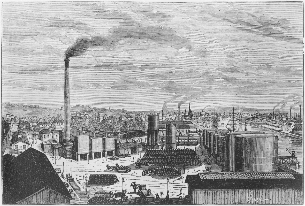 Deutsch Company, fabrikken i Rouen, illustration fra 
