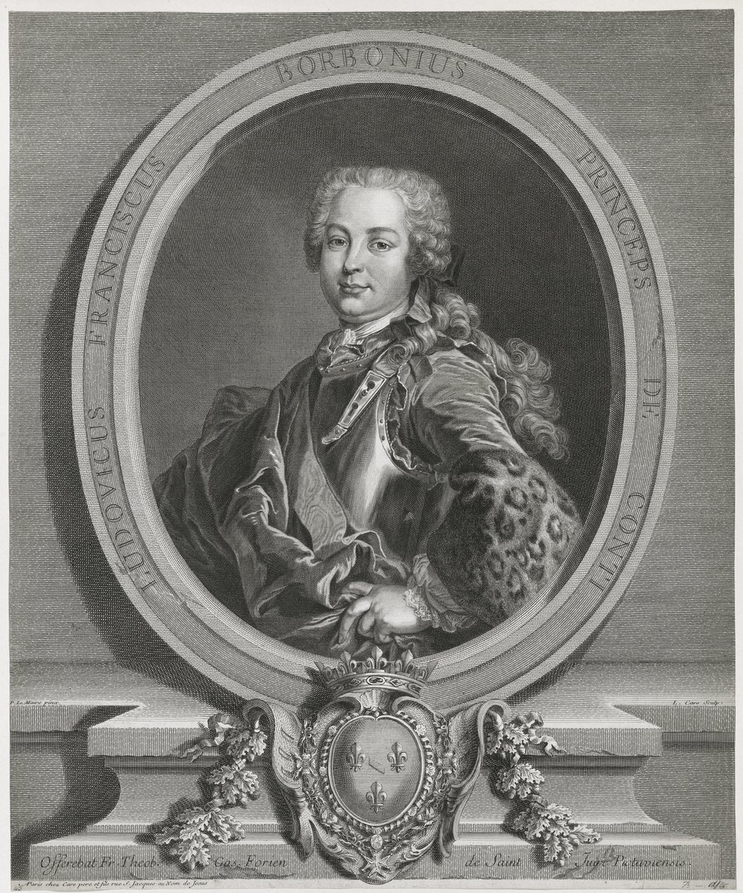 Laurent Cars - Louis François de Bourbon, prins af Conti af Laurent Cars
