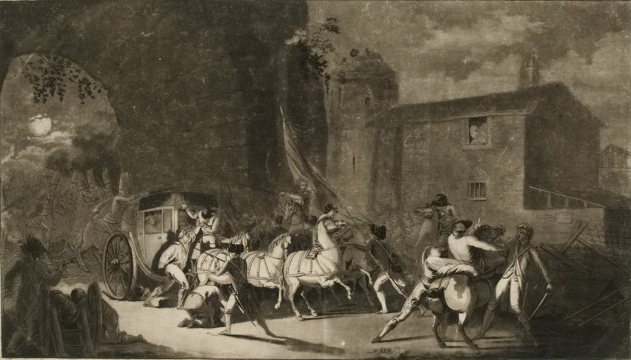Flugt med vilje eller mened af Ludvig XVI af Laurent Guyot