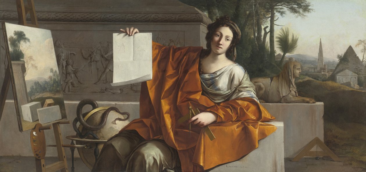 Allegory of Geometri, 1649 af Laurent La Hyre de