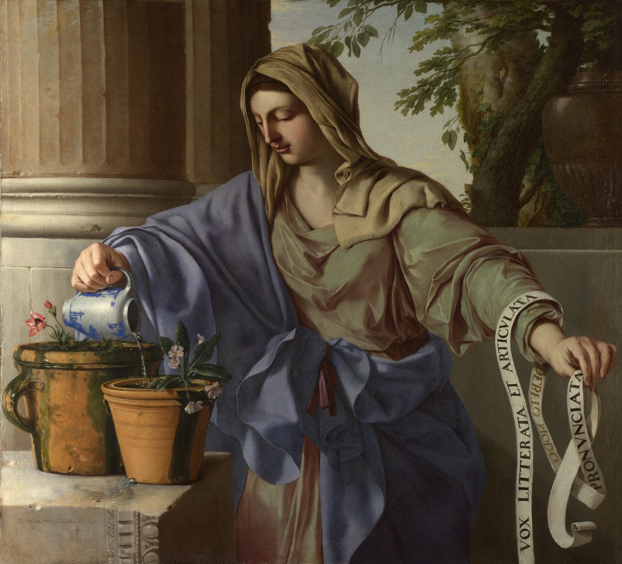 Allegory of Grammar, 1650 af Laurent La Hyre de