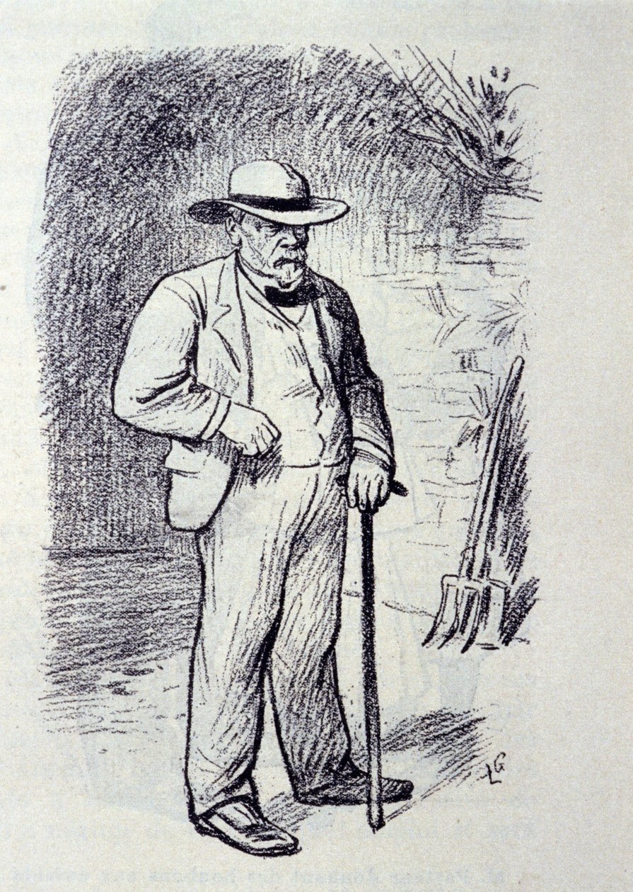Portræt af Louis Pasteur (1822-1895) i hans ejendom i Villeneuve-l