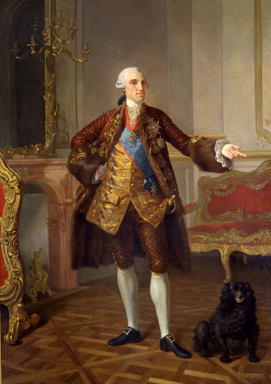 Portræt af Philip I 1720-1765, hertug af Parma, 1765 af Laurent Pecheux