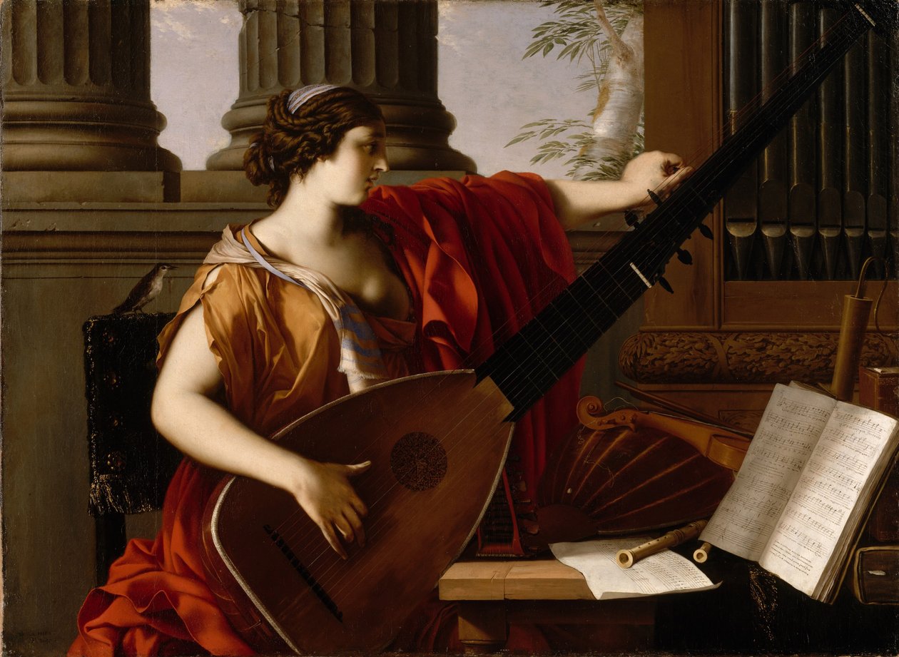 Allegory of Music, 1649 af Laurent de la Hyre