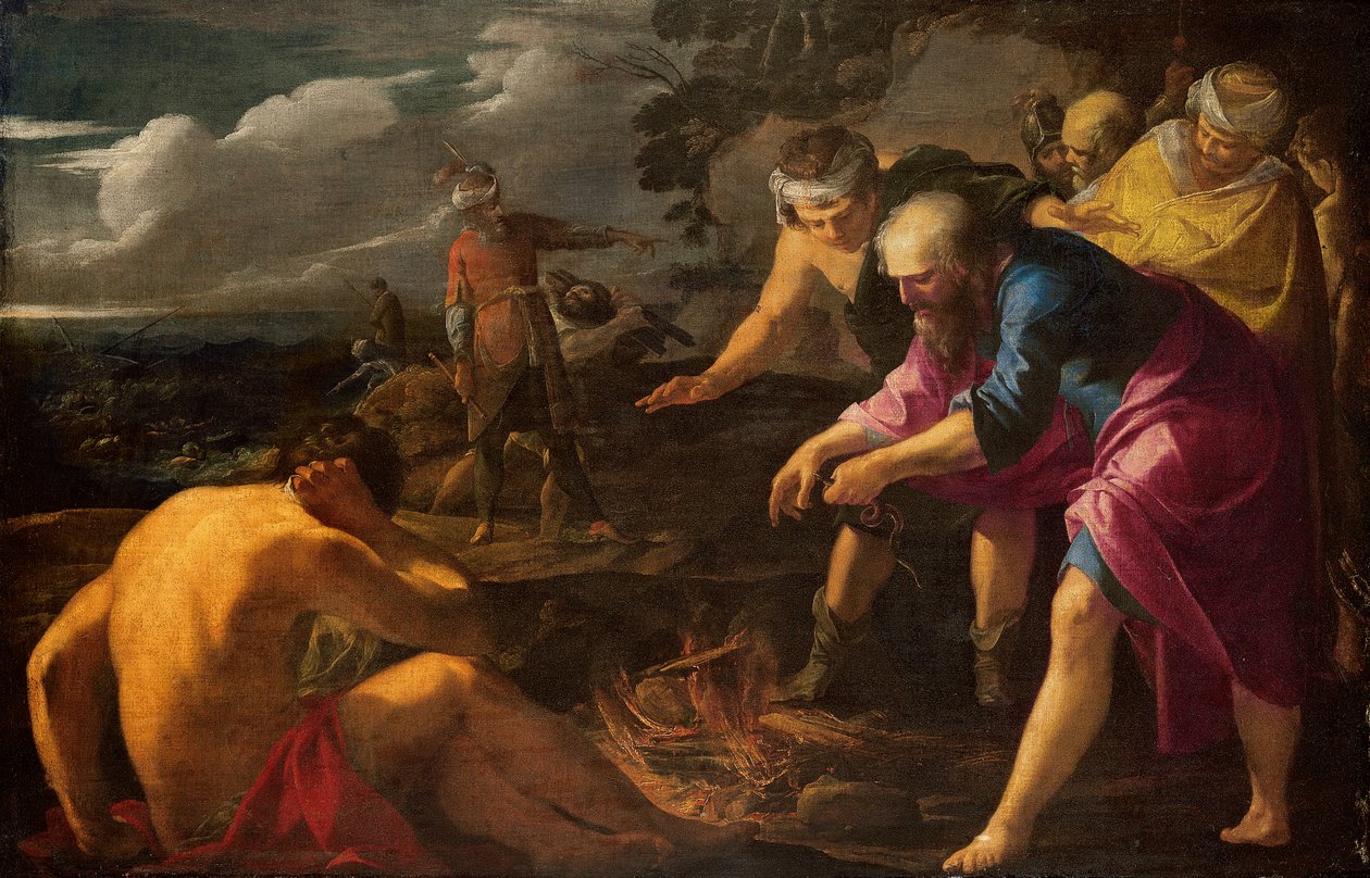 Saint Paul forliste på Malta af Laurent de la Hyre