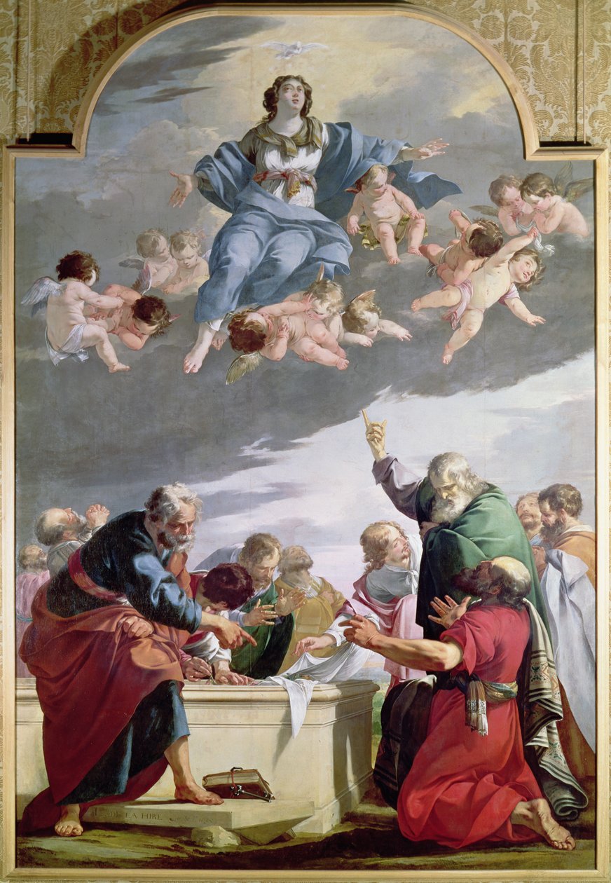Jomfruens antagelse, 1635 af Laurent de la Hyre