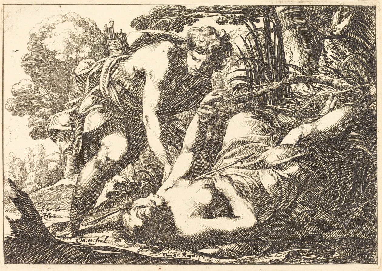 Cephalus og Procris af Laurent de la Hyre