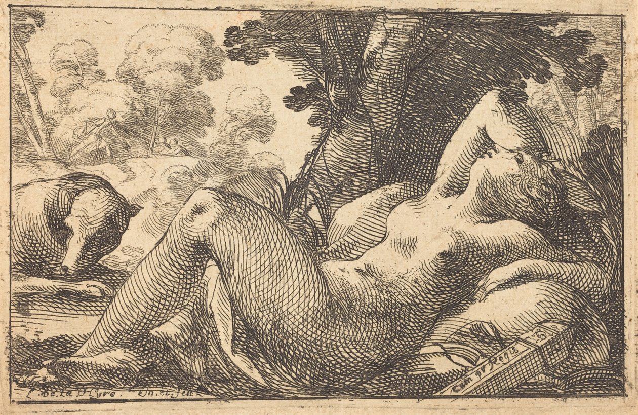 Diana liggende af Laurent de la Hyre