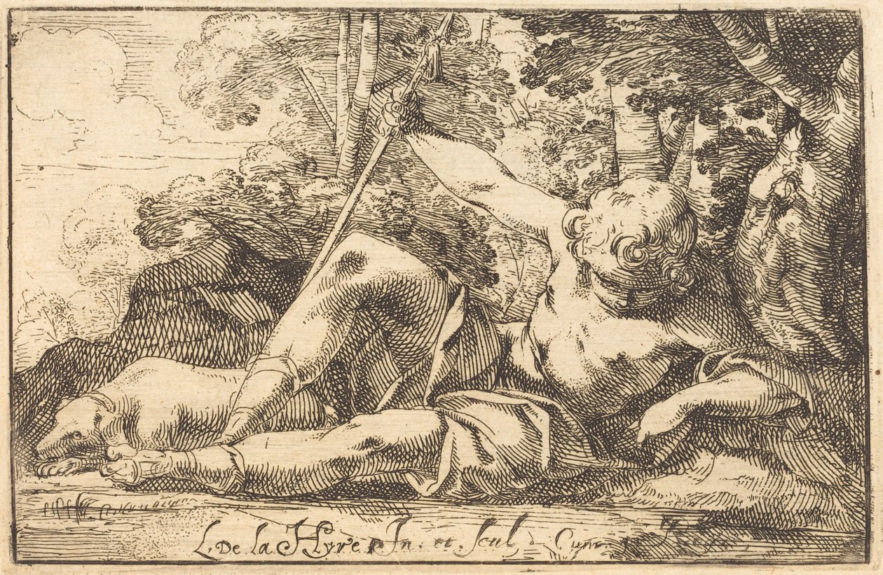 Narcissus ved foråret af Laurent de la Hyre