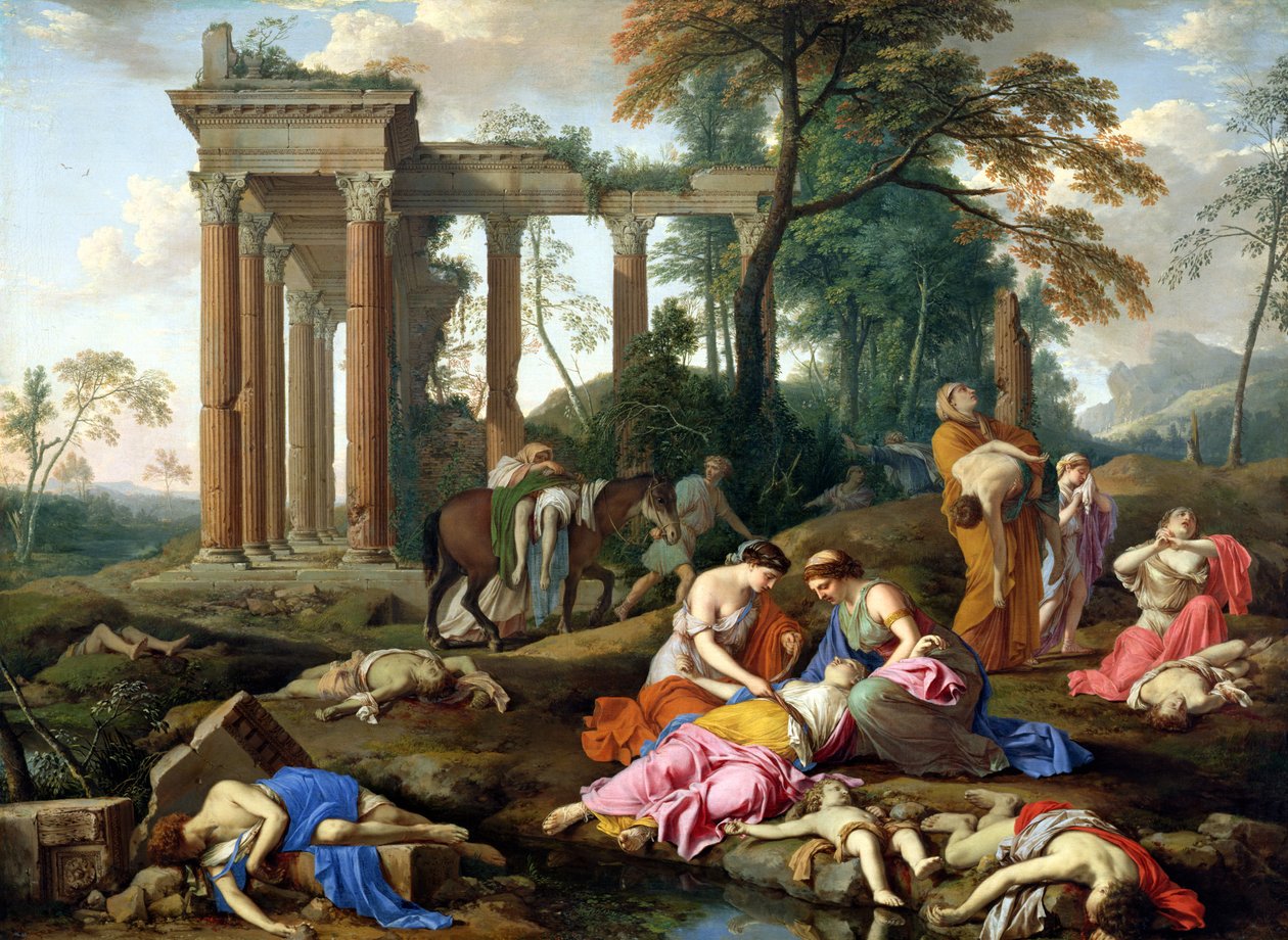 Betel-børnenes død, 1653 af Laurent de la Hyre
