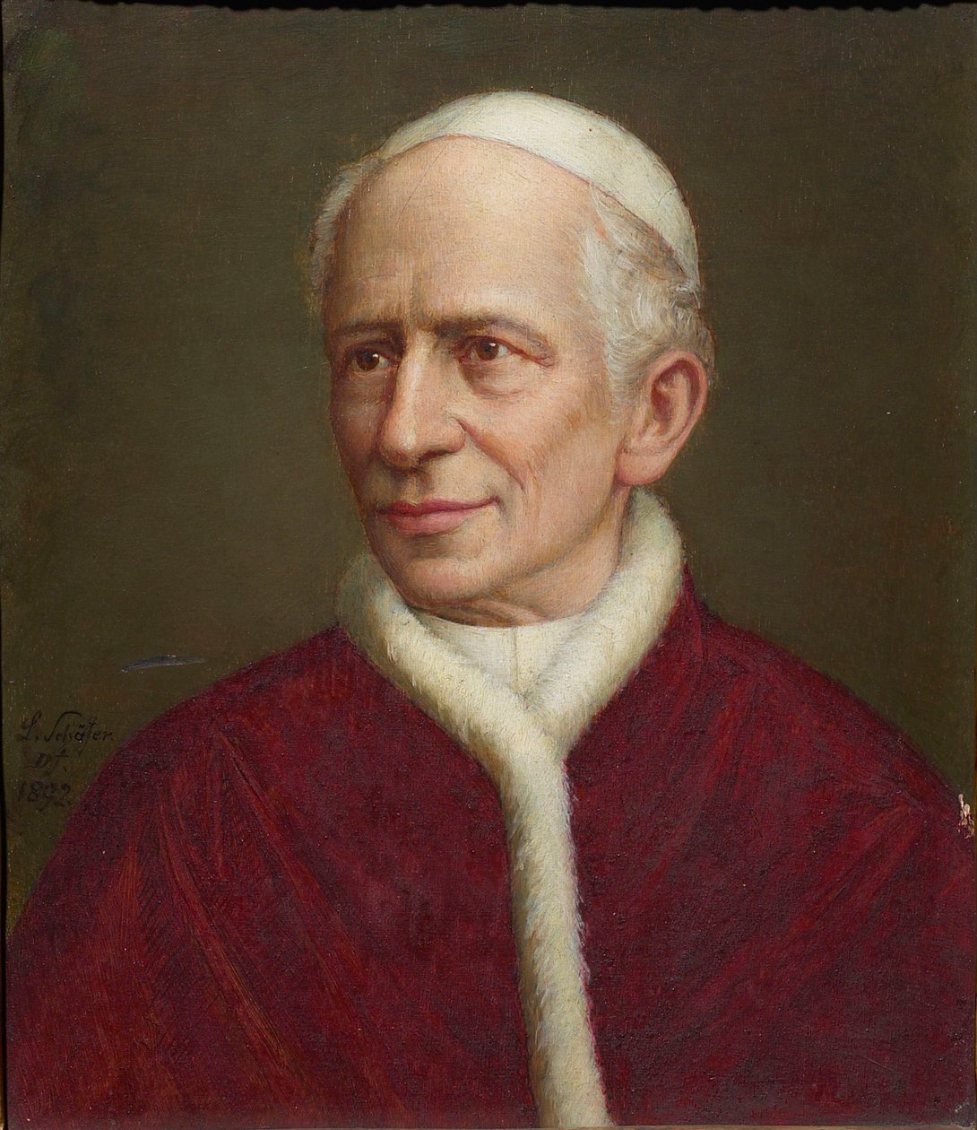 Portræt af paven Leo XIII 1810-1903, 1892. af Laurenz Schäfer