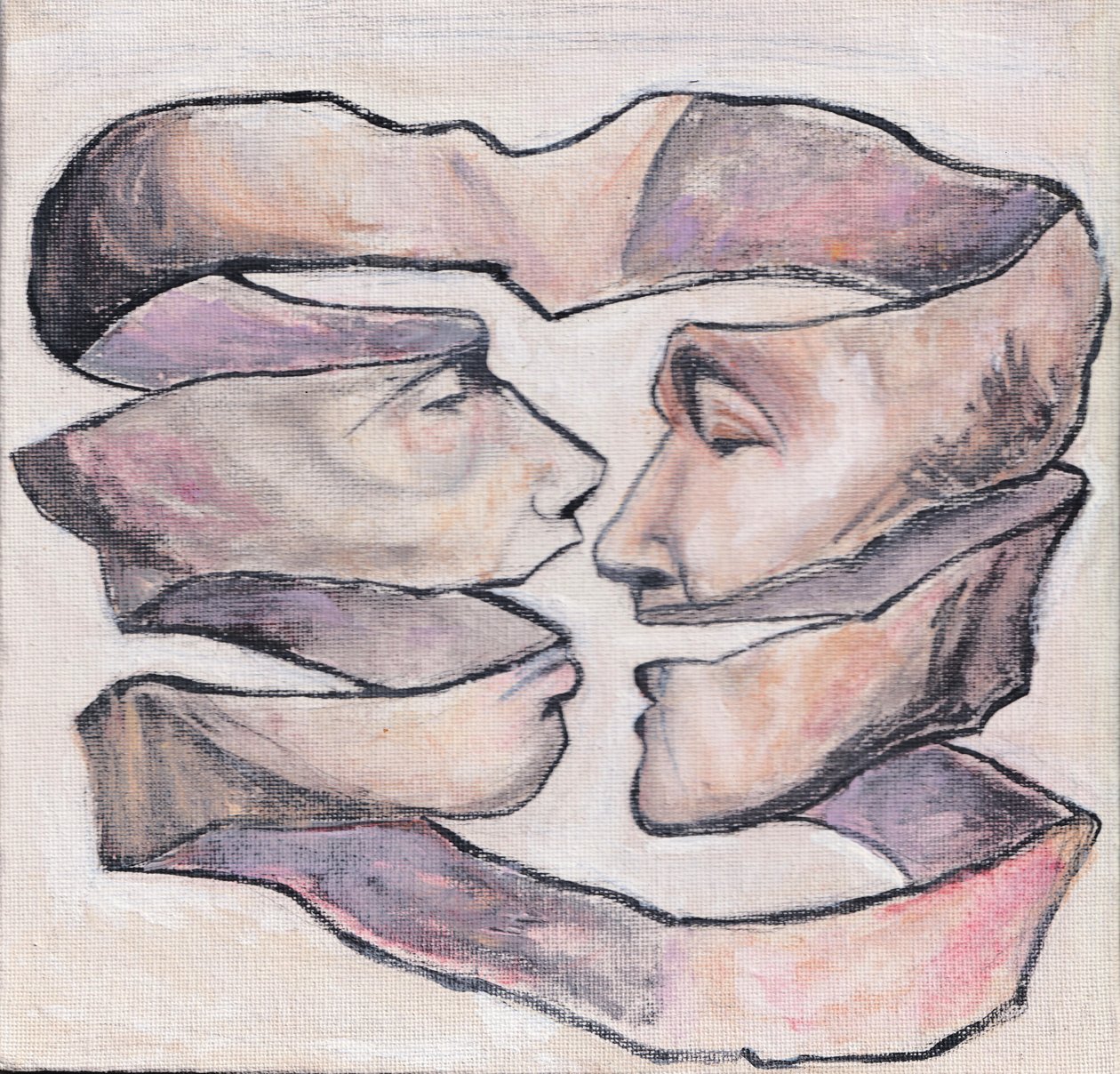 String Theory, ca. 2019 (akryl på lærredsplade) af Laurie Michaels
