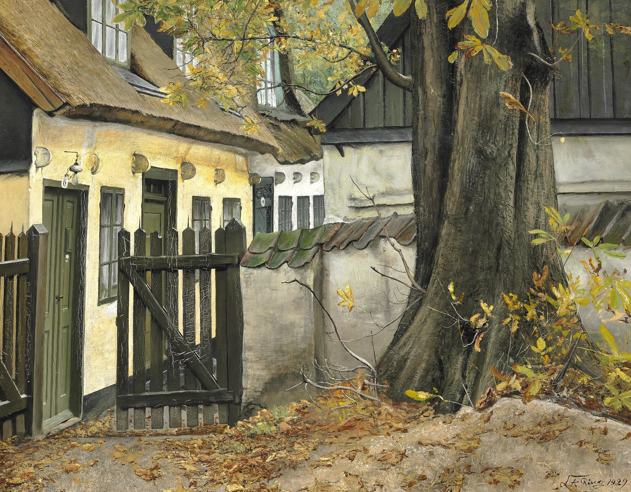 Den gamle kastanje ved lågen af Laurits Andersen Ring