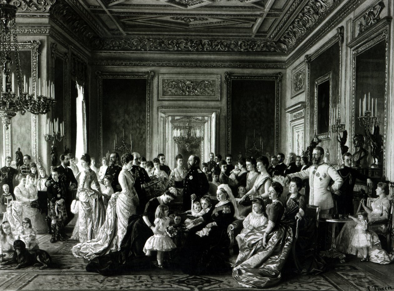 Dronning Victorias familie, 1887 af Laurits Regner Tuxen