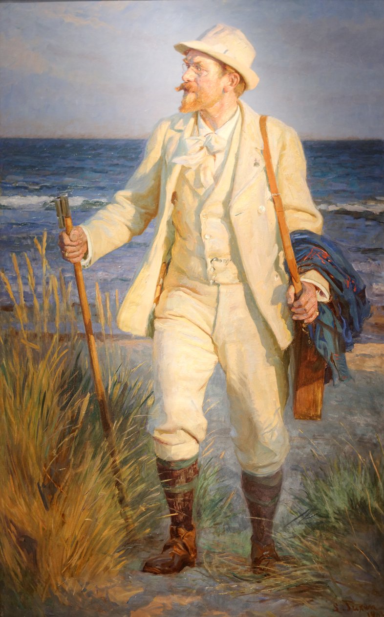 Portrait of the Danish painter Peder Severin Krøyer af Laurits Regner Tuxen