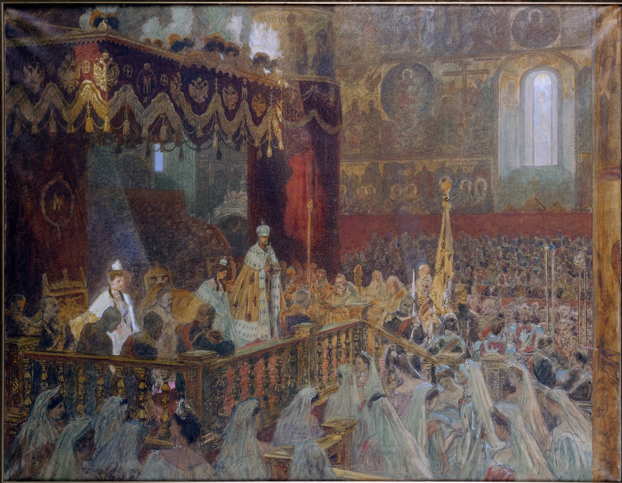 Kroningen af zar Nicholas II af Laurits Regner Tuxen