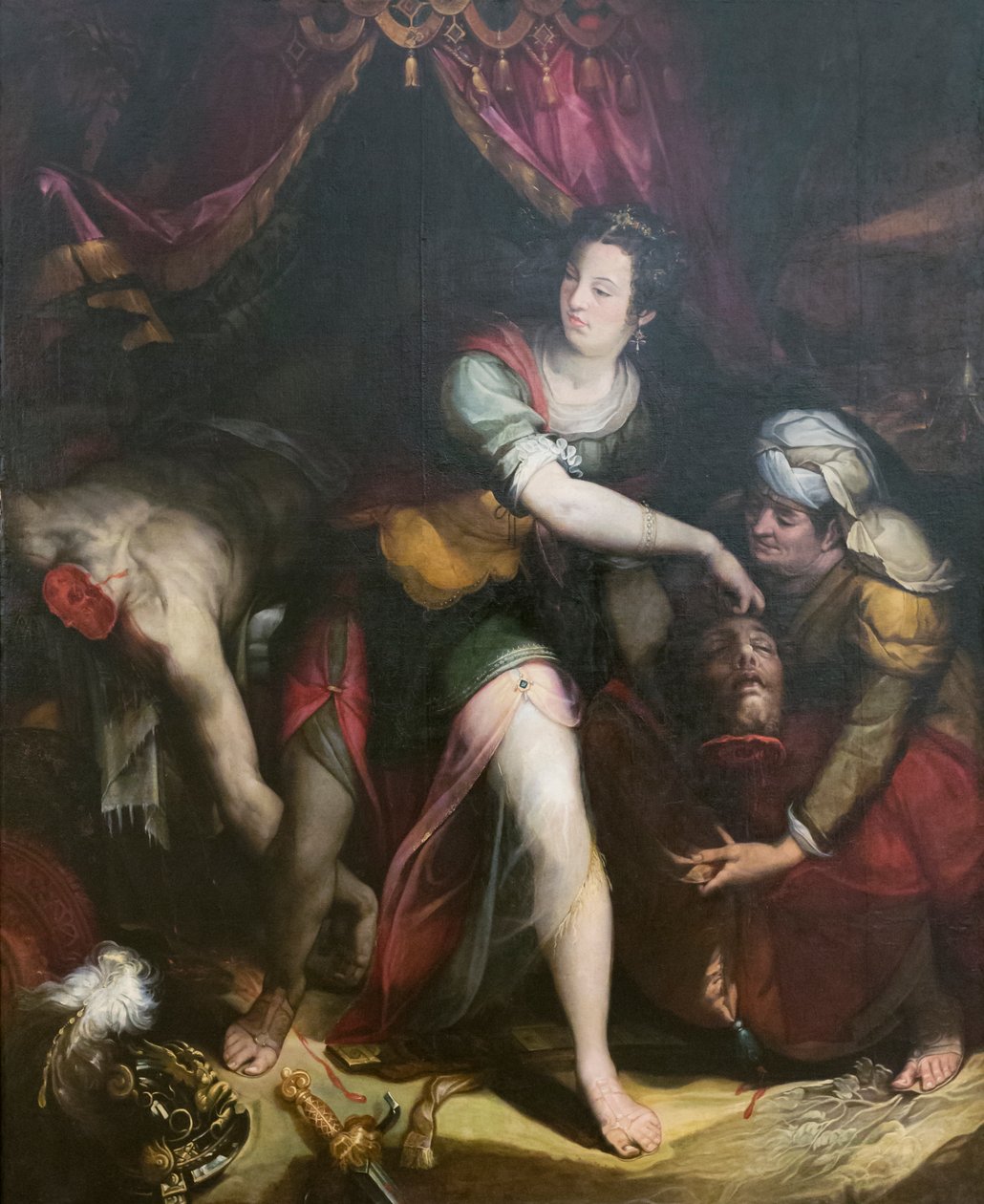 Judith og Holofernes, Lavinia Fontana (olie på lærred) af Lavinia Fontana