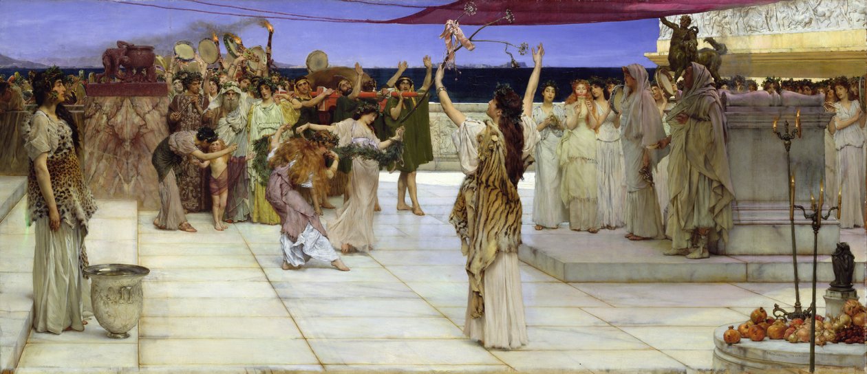 En dedikation til Bacchus, 1889 af Lawrence Alma Tadema