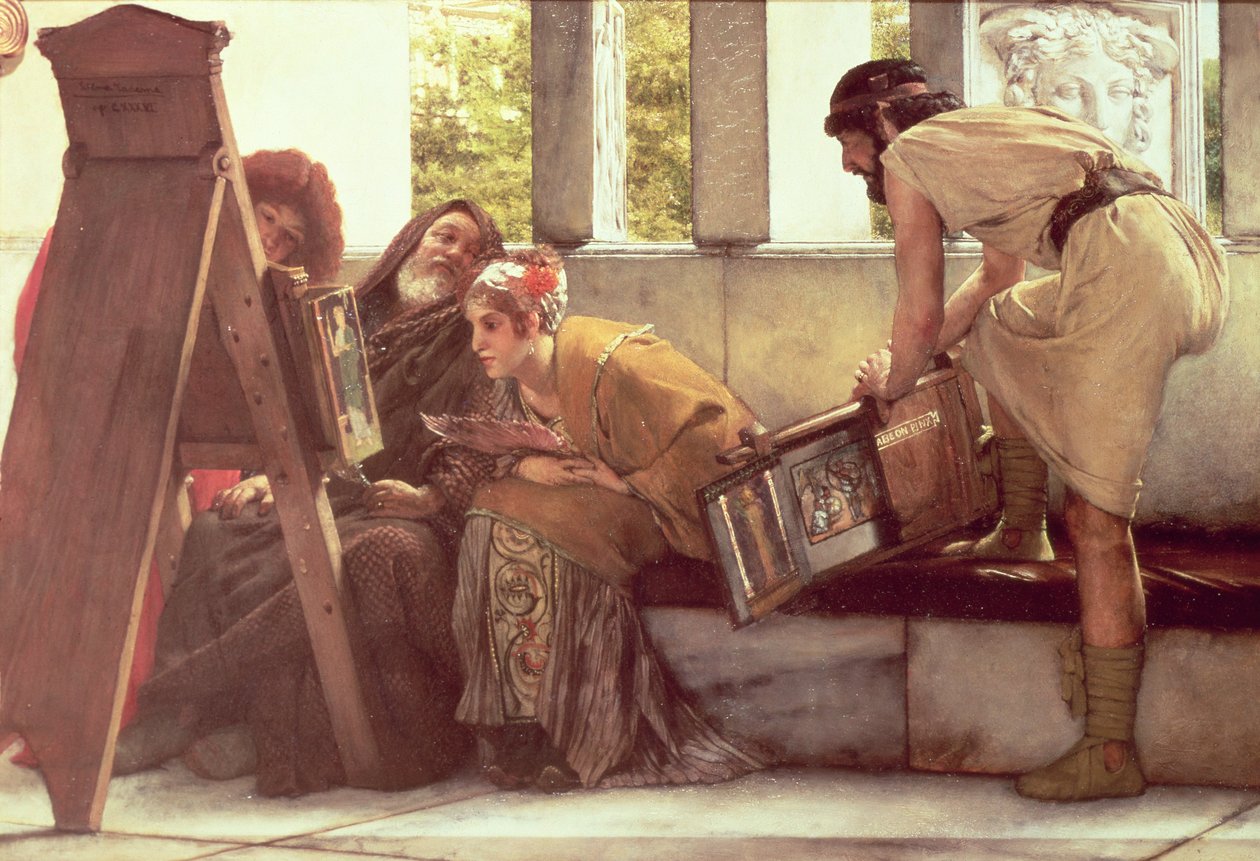 Et romersk studie af Lawrence Alma Tadema