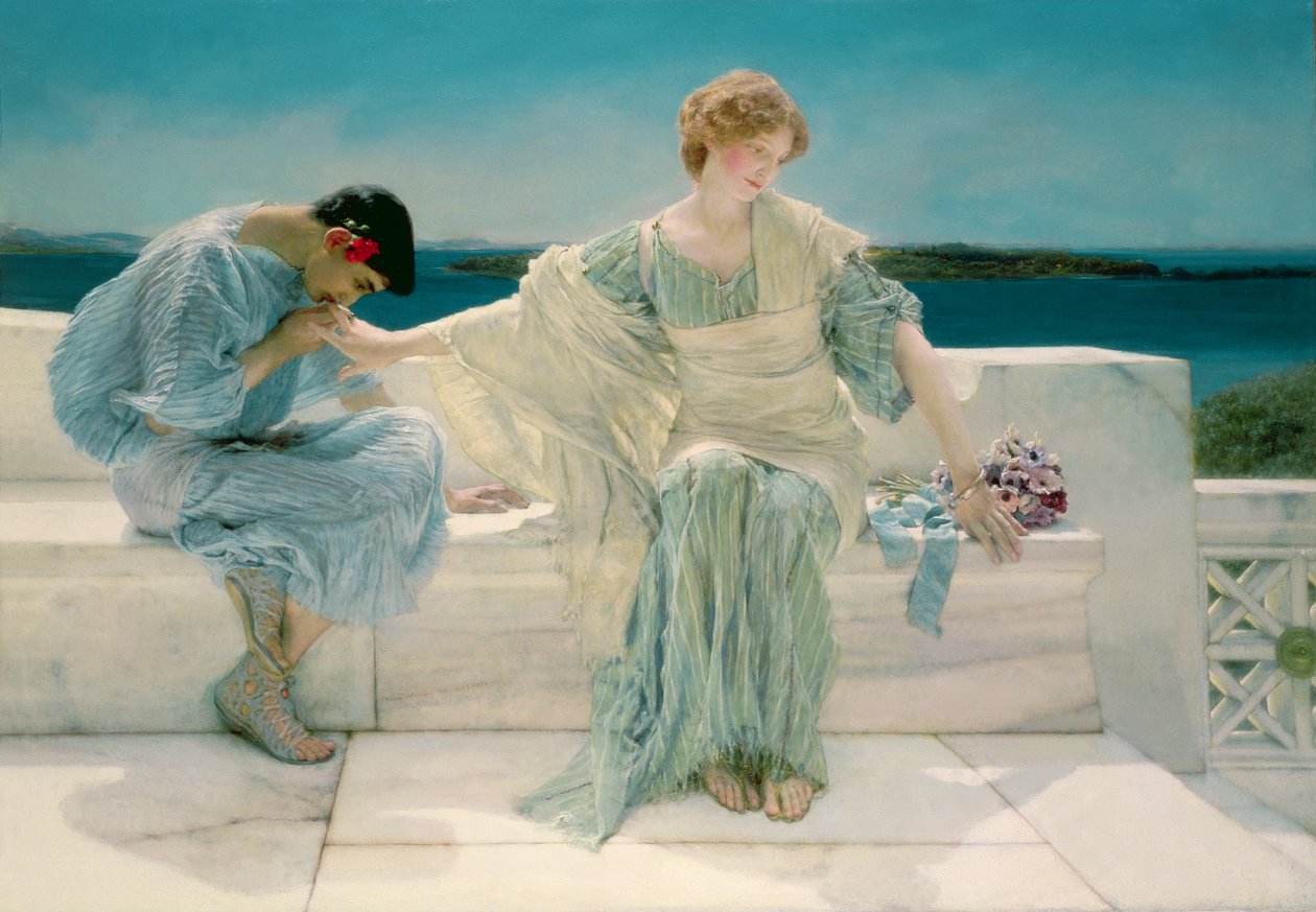 Spørg mig ikke mere, 1906 af Lawrence Alma Tadema