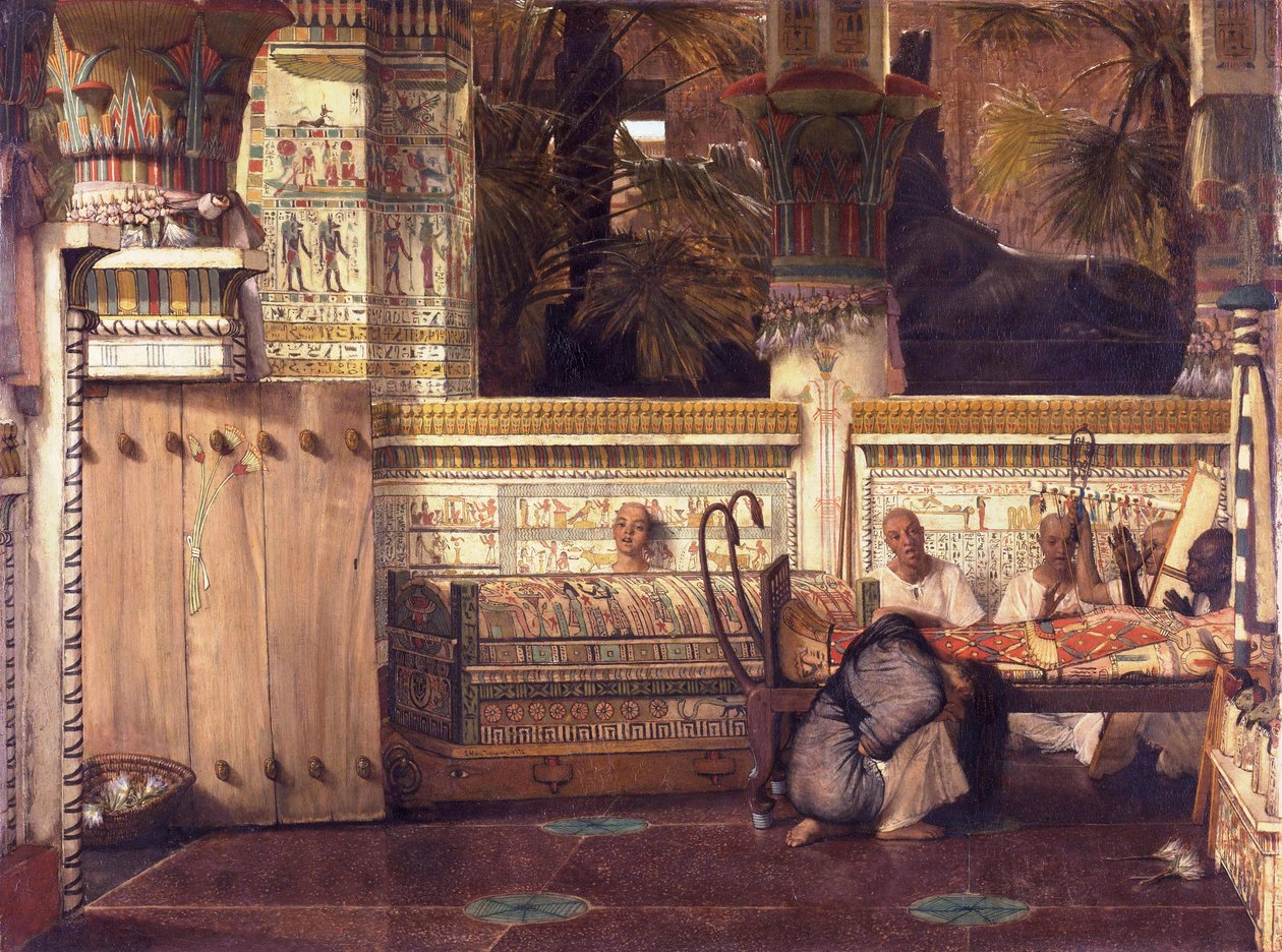 Den egyptiske enke af Lawrence Alma Tadema