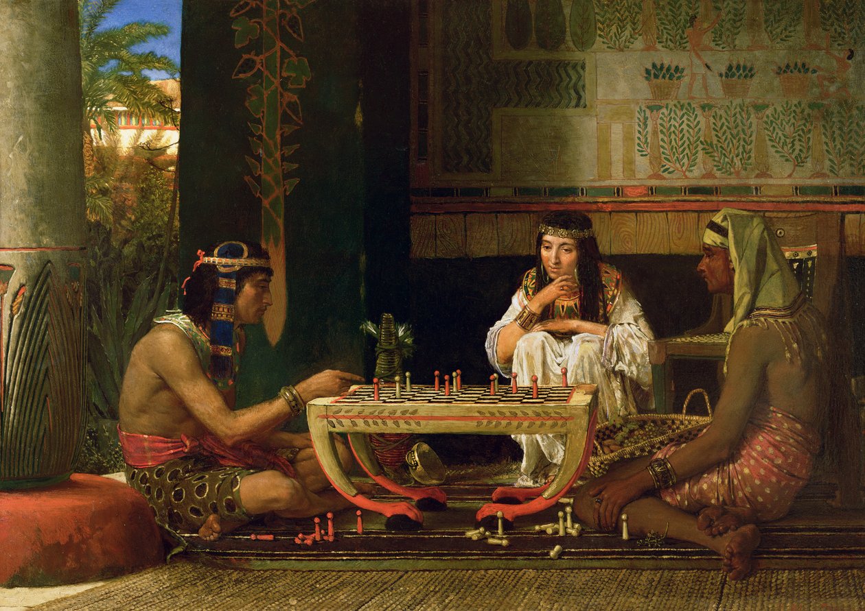 Egyptiske skakspillere, 1865 af Lawrence Alma Tadema