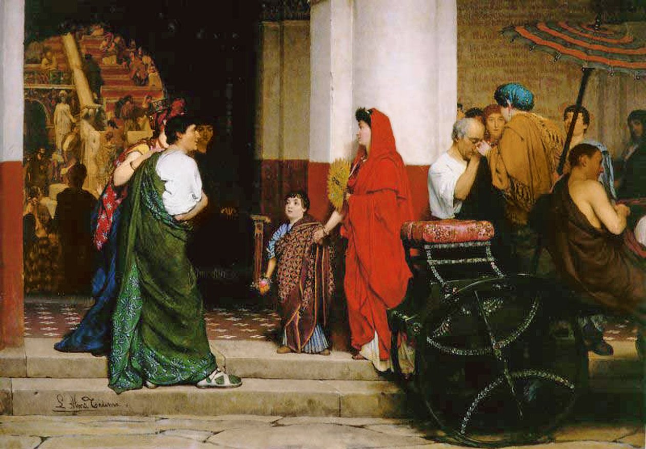 Indgang til et romersk teater, 1866 af Lawrence Alma Tadema