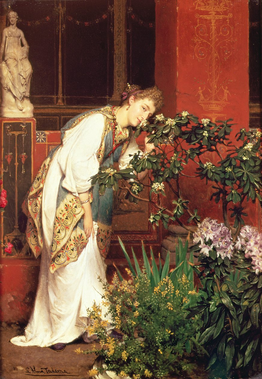 I Peristylum, 1866 af Lawrence Alma Tadema