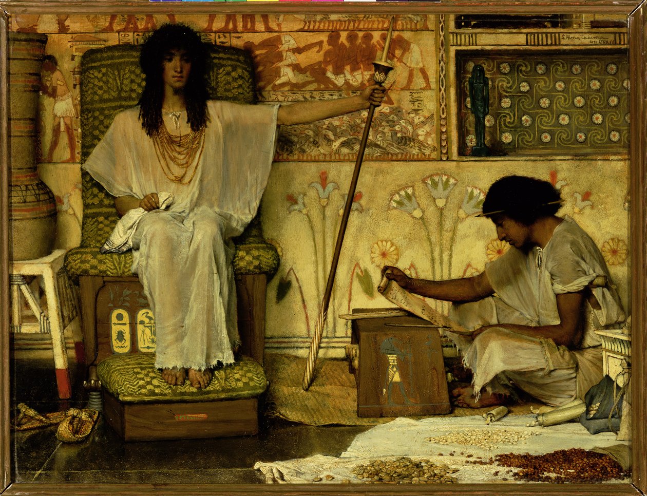 Joseph, tilsynsførende for Faraos kornmagasiner, 1874 af Lawrence Alma Tadema
