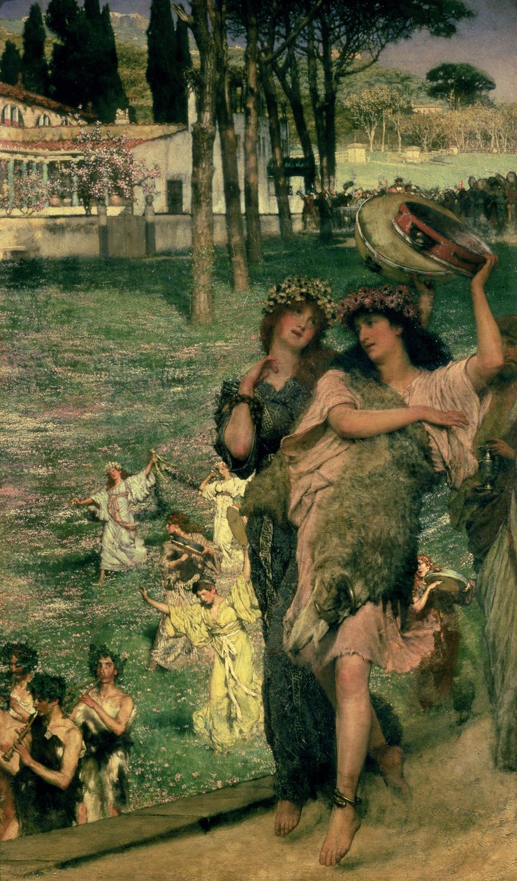 On the Road to the Temple of Ceres: A Spring Festival, 1879 af Lawrence Alma-Tadema