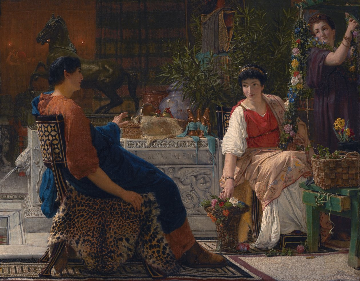 Forberedelser til festlighederne af Lawrence Alma Tadema