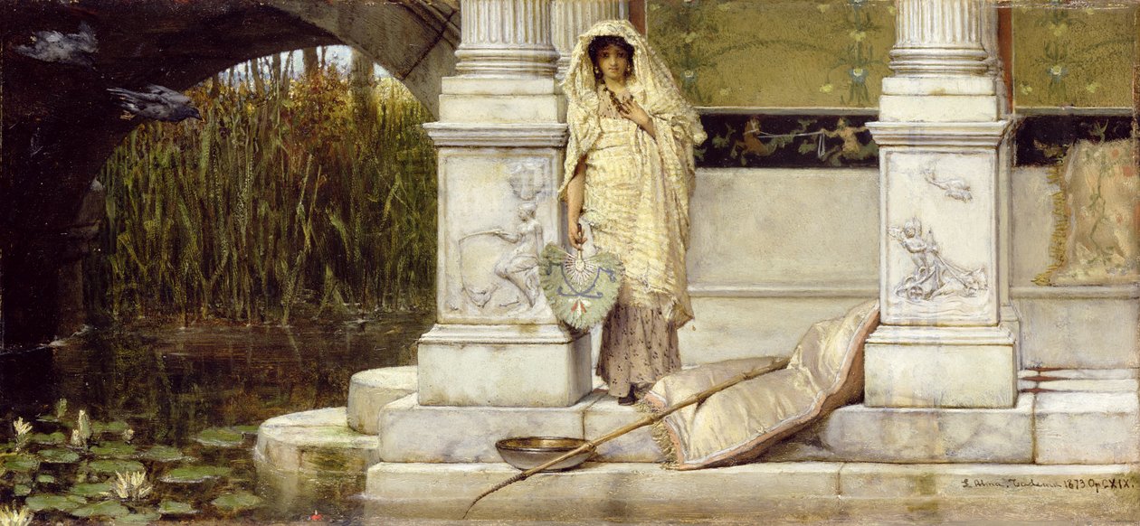 Romersk Fiskepige, 1873 af Lawrence Alma Tadema