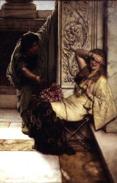 Shy, 1883 (se også 198372) af Lawrence Alma Tadema