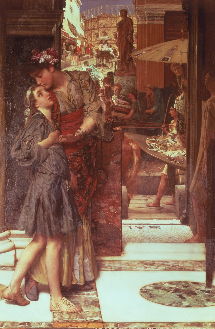 Afgangen, 1880 af Lawrence Alma Tadema
