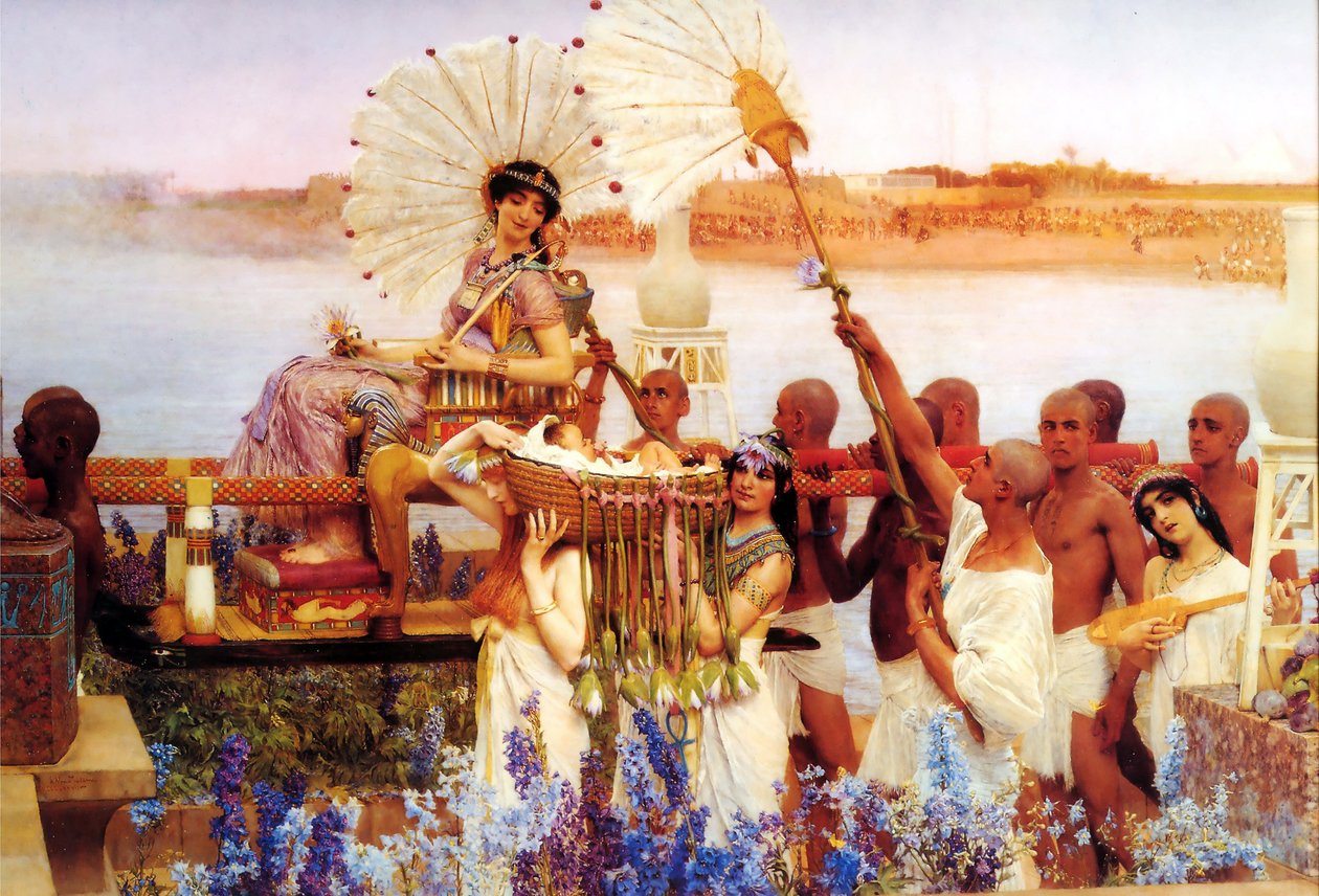Findelsen af Moses af Lawrence Alma Tadema