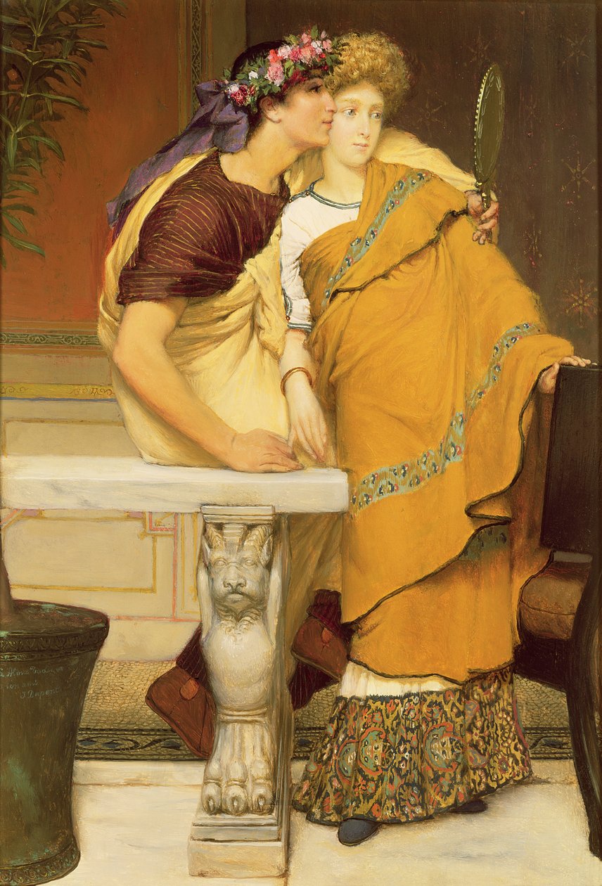 Spejlet, 1868 af Lawrence Alma Tadema