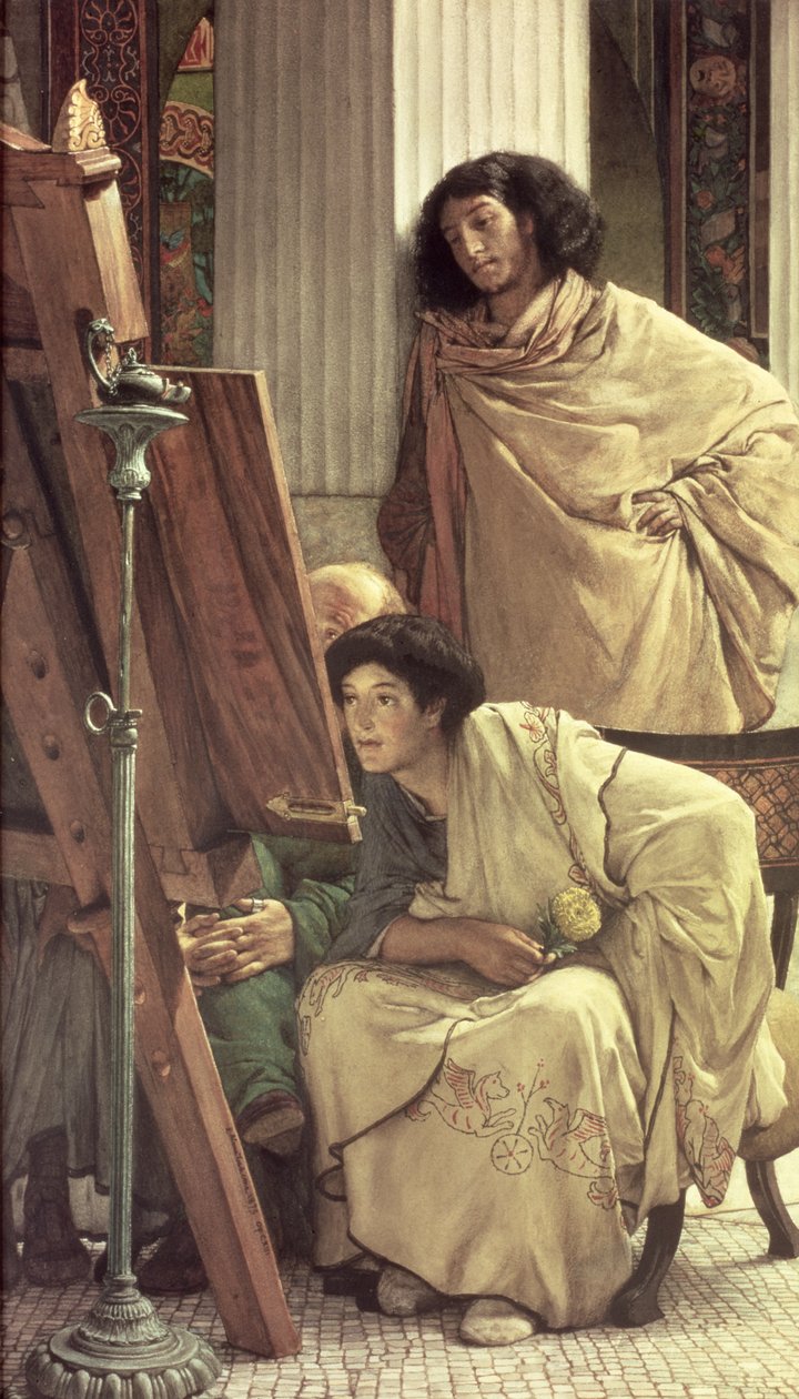 Et besøg i studiet, 1873 af Lawrence Alma Tadema