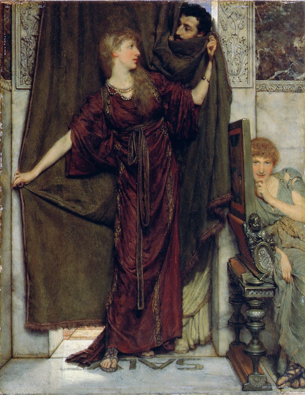 Min søster er ikke med, 1879 af Lawrence Alma Tadema