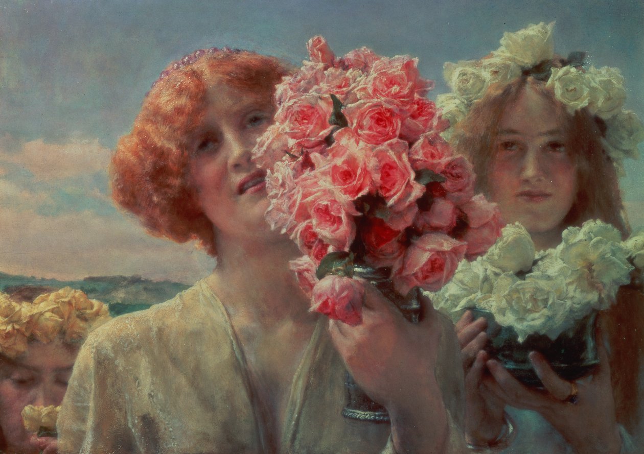 Sommeroffer, 1911 af Lawrence Alma Tadema