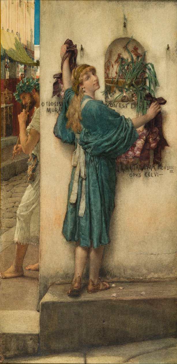 Gadealteret, 1883 af Lawrence Alma Tadema