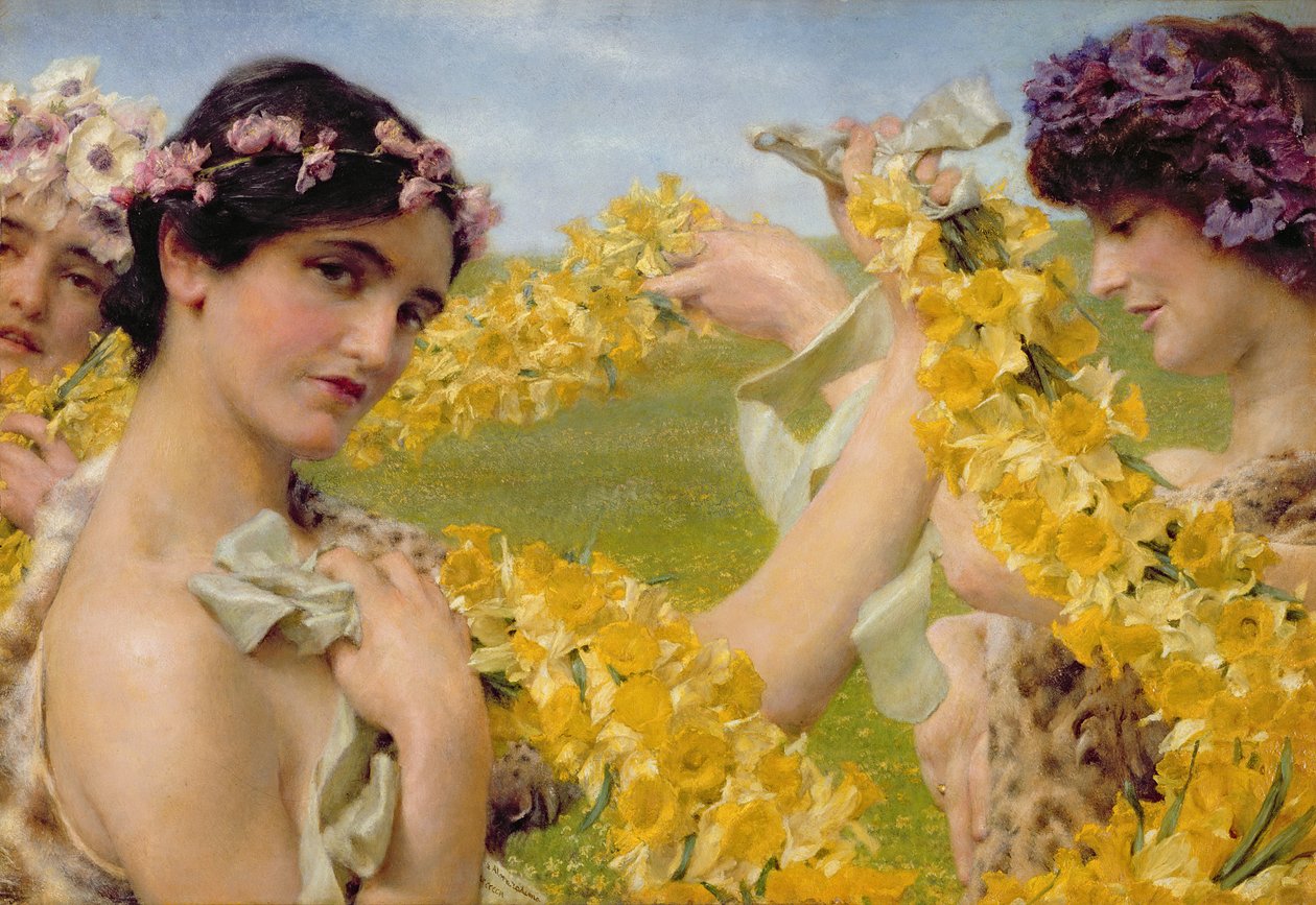 Når blomster vender tilbage, ca. 1911 af Lawrence Alma Tadema