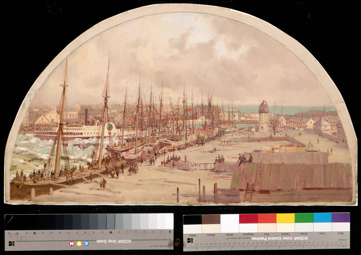 Stor oversvømmelse i Chicago-floden, 1849, 1900 af Lawrence Carmichael Earle