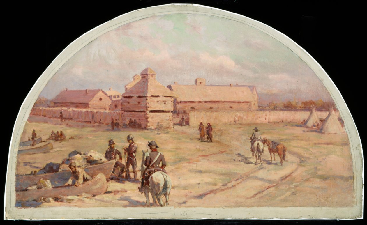Det første fort Dearborn, 1803, 1900 af Lawrence Carmichael Earle