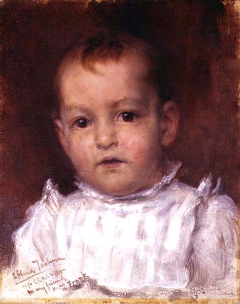Portræt af Mester John Alfred Parsons Millet af Lawrence Alma Tadema