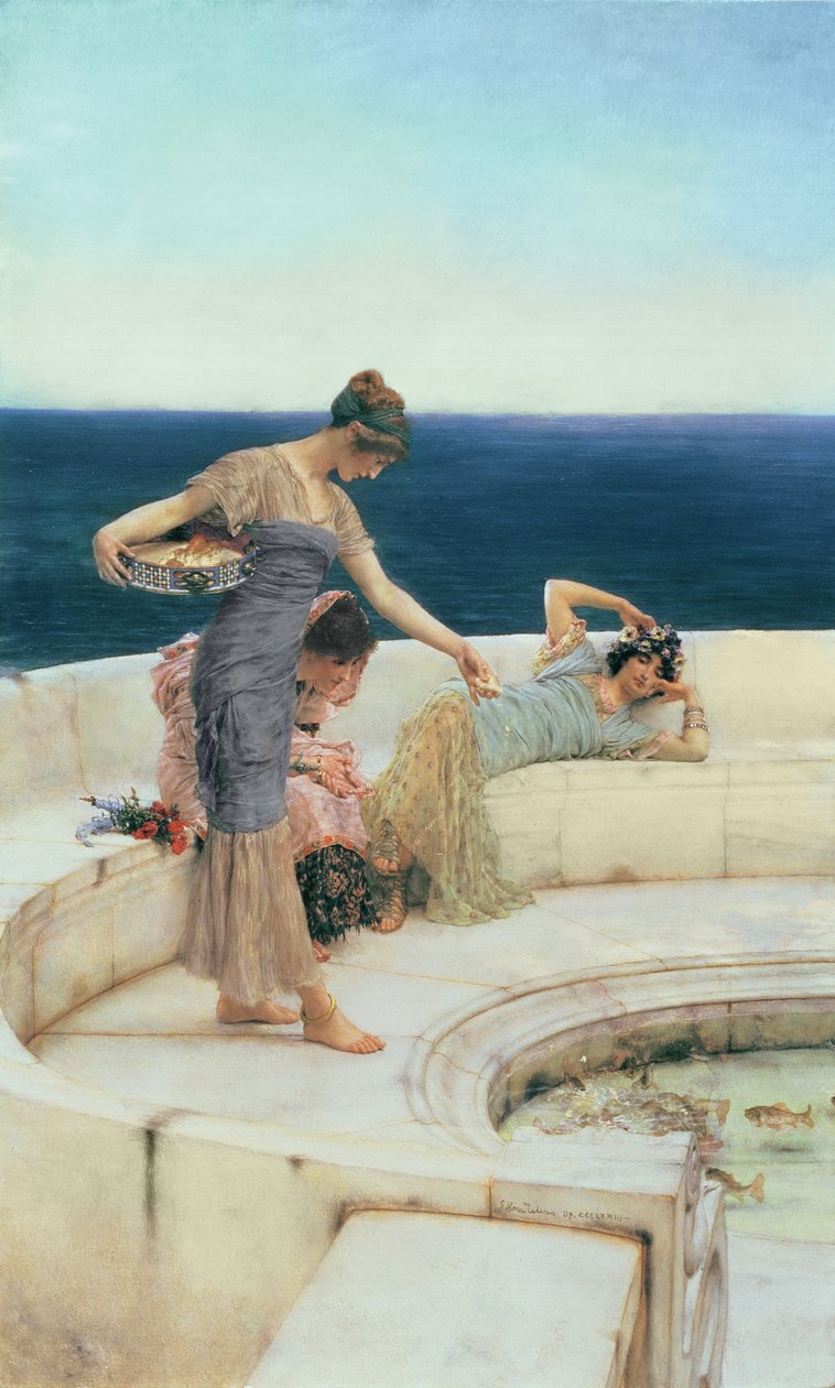 Sølvfavoritter, ca. 1903 (olie på panel) af Lawrence Alma Tadema